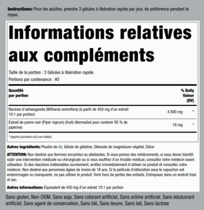 Ashwagandha 4500 mg   Herbal Supplement