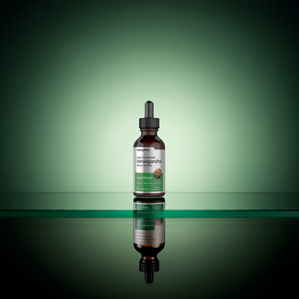 Super Concentrated Ashwagandha Liquid Extract  Alcohol-Free | 2 fl oz (59 mL) Glass Dropper Bottle