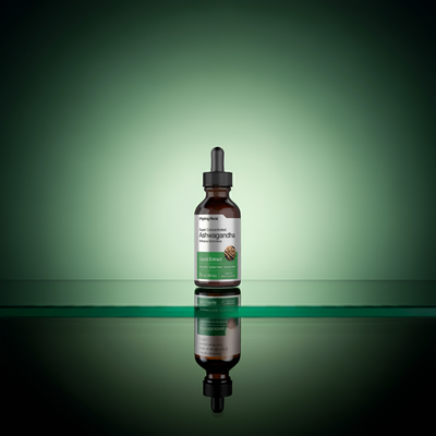 Super Concentrated Ashwagandha Liquid Extract  Alcohol-Free | 2 fl oz (59 mL) Glass Dropper Bottle
