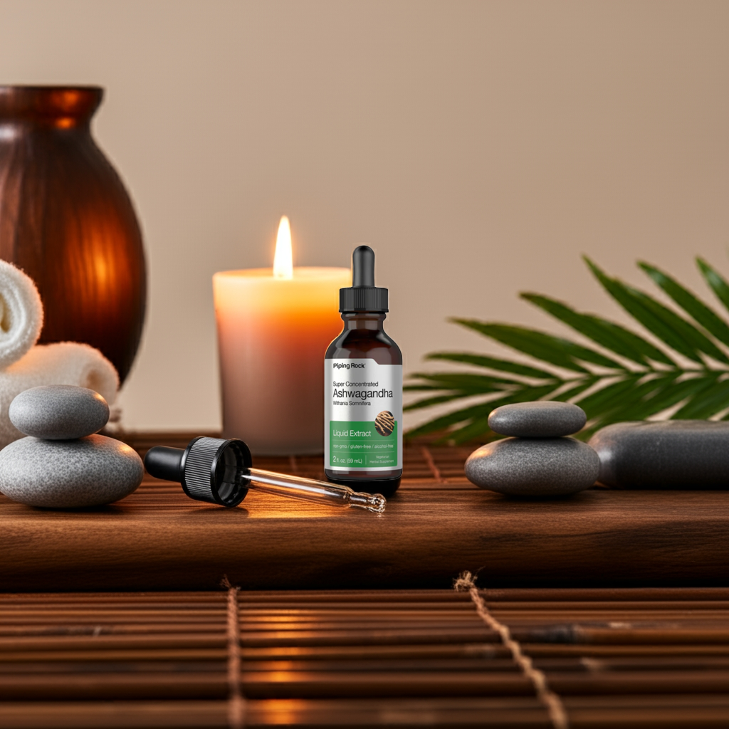 Super Concentrated Ashwagandha Liquid Extract  Alcohol-Free | 2 fl oz (59 mL) Glass Dropper Bottle