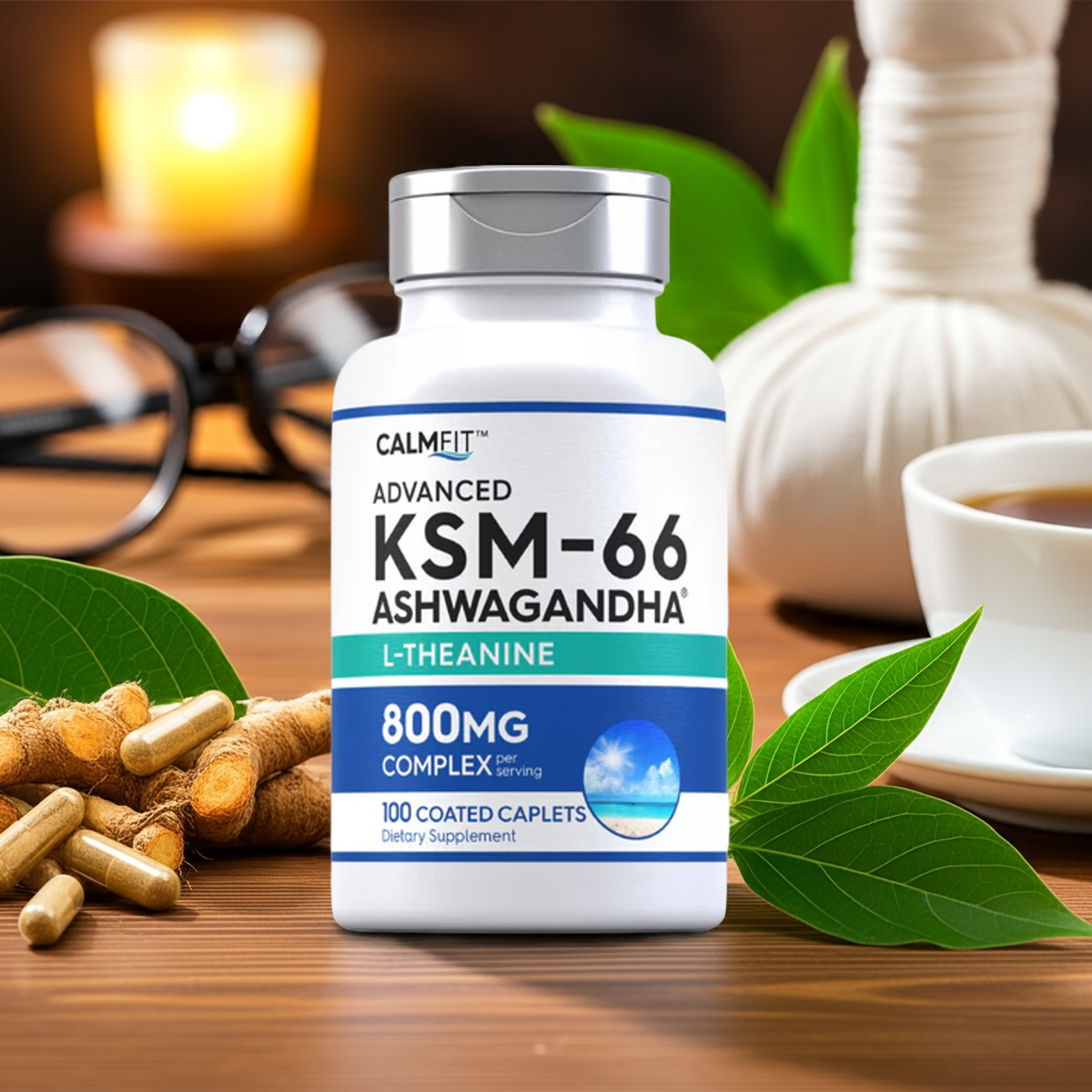 CalmFit™ Advanced KSM-66® Ashwagandha + L-Theanine